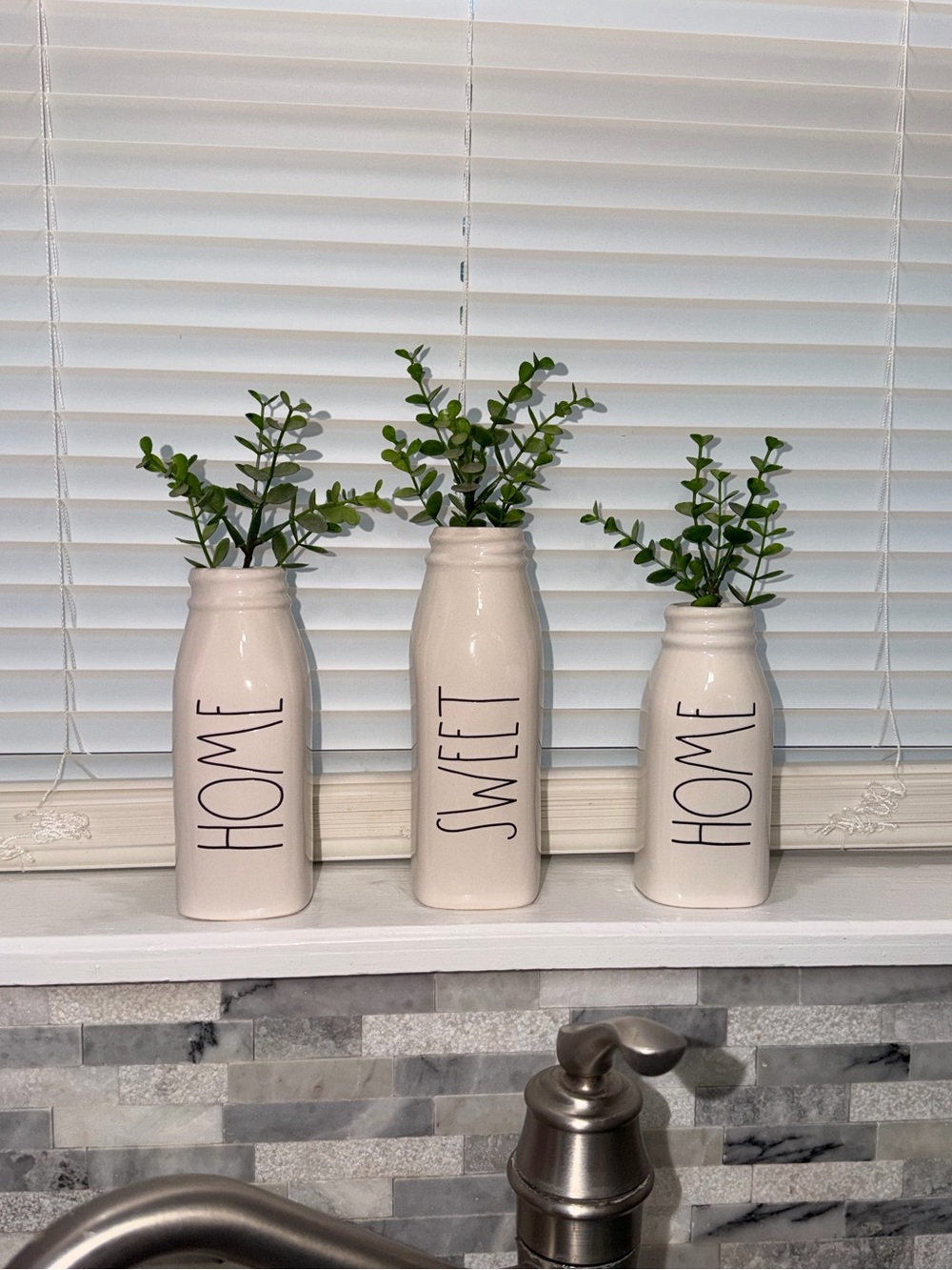Rae Dunn HOME SWEET HOME Ceramic Vases